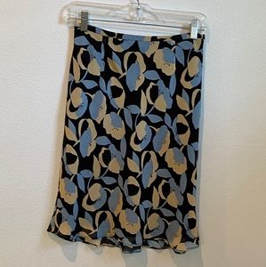 Ann Taylor 100% Silk Fully Lined Skirt